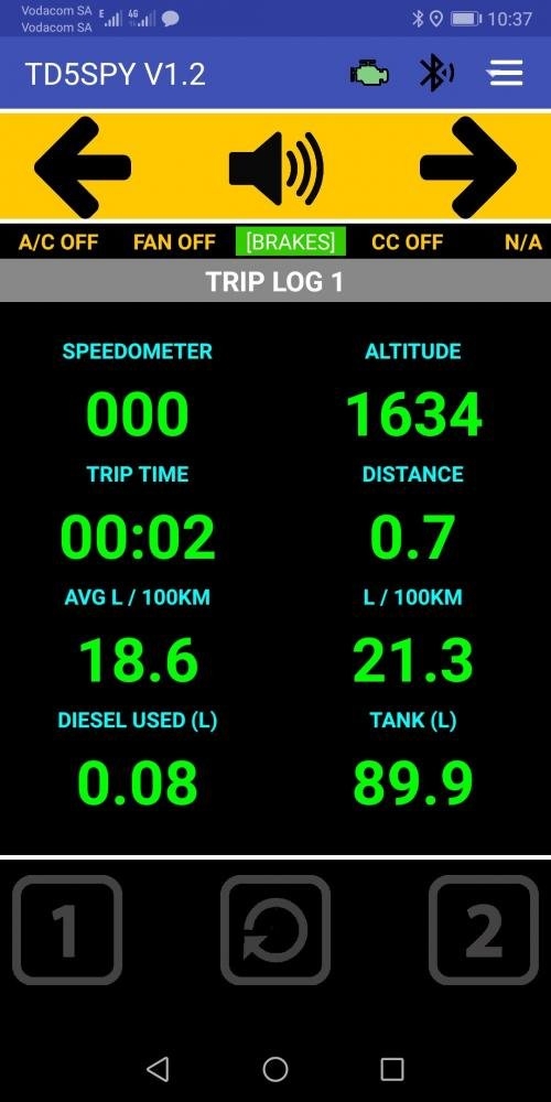 SCREEN - TRIP LOG
