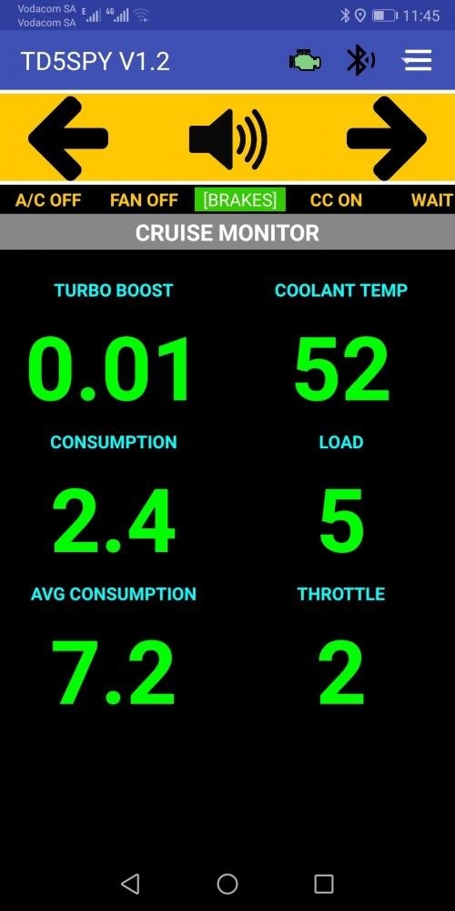 SCREEN - CRUISE MONITOR