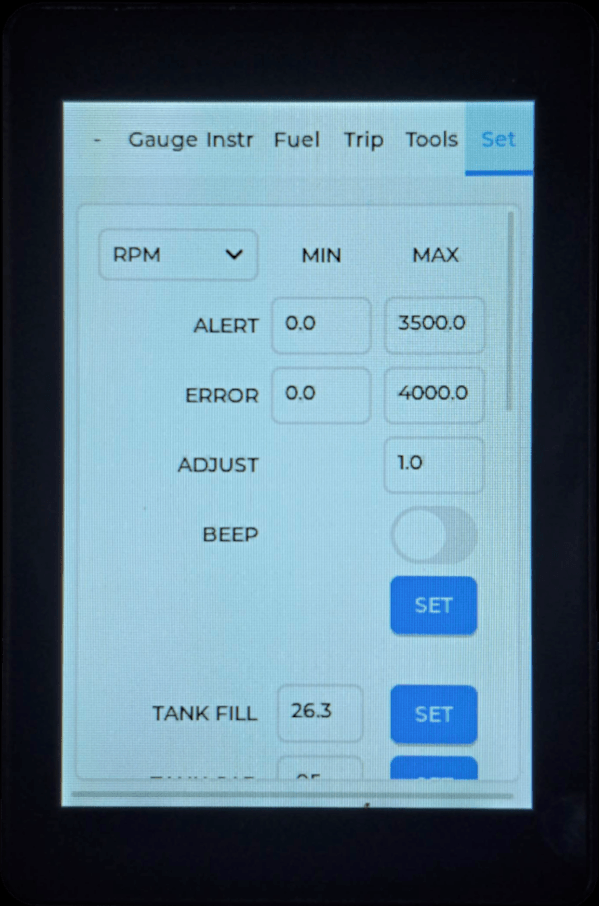 DASH SCREEN 9