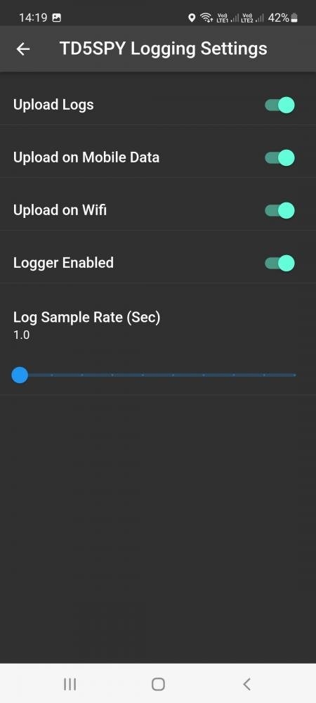 V3217 LOG SETTINGS