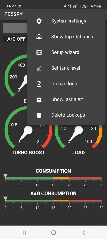 V3217 SETTINGS MENU